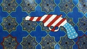 Anti-American Propaganda on the Walls of the Former US Embassy in Tehran | Wikimedia commons