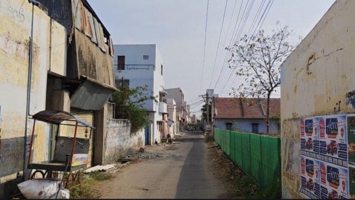 In a narrow lane in Velusamypuram, the home of two-year-old Guru Vishnu, the youngest victim, stands as a quiet reminder of the tragedy | Shweta Tripathi | ThePrint