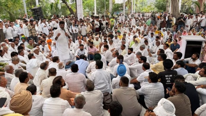 Former Haryana deputy CM Digvijay Chautala speaks at the Hisar mahapanchayat | Source: X/@DVJChautala