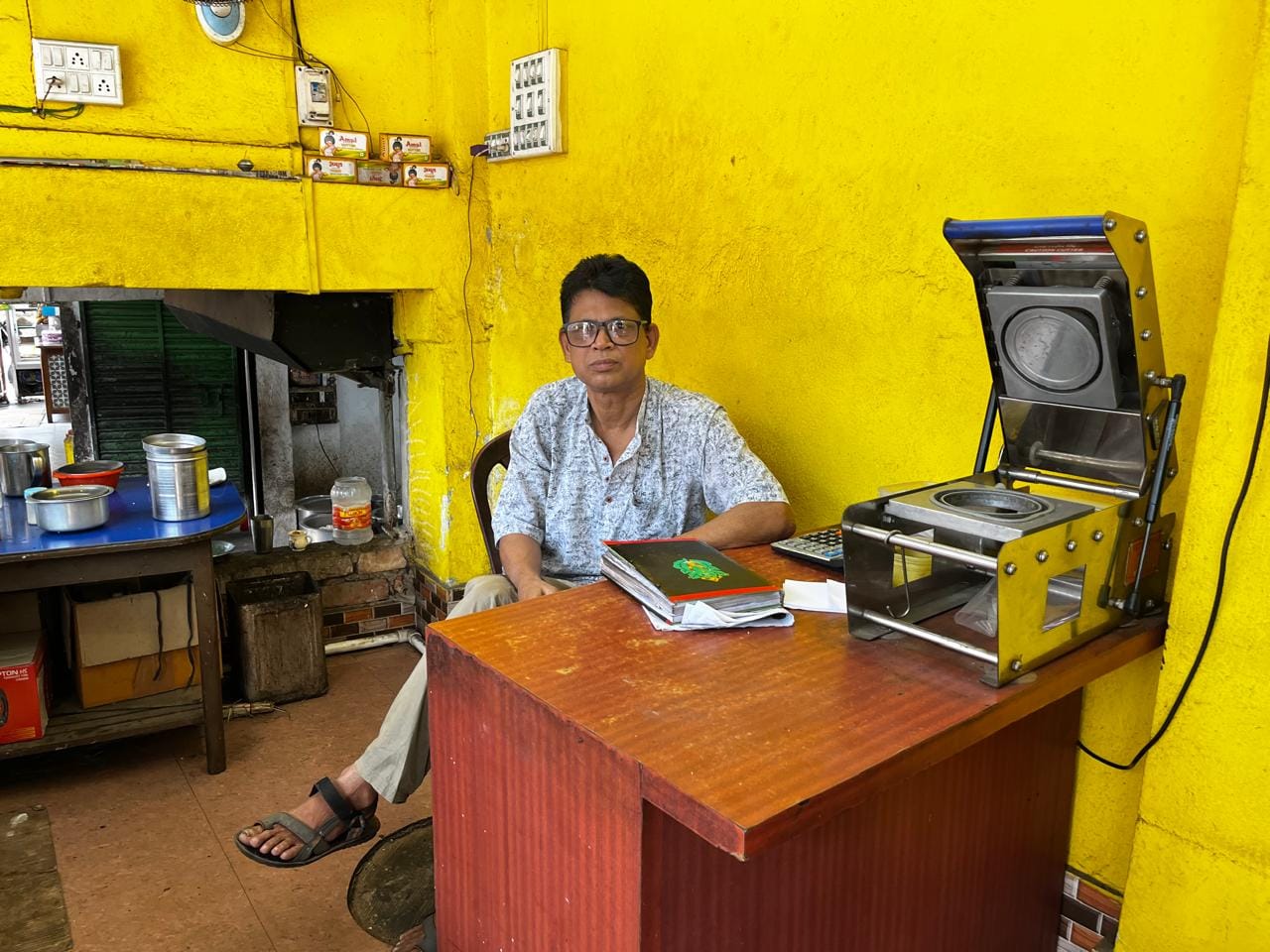 Prosenjit Panda, a businessman in Nandigram, says the region has not seen any development over the last decade | Moushumi Das Gupta | ThePrint
