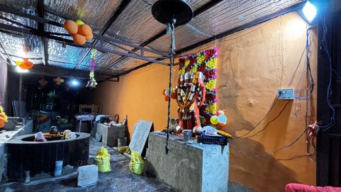 The Nyayadhish Panchmukhi Temple currently under construction in Onkar Nagar Block B | Photo: Anushka Srivastava