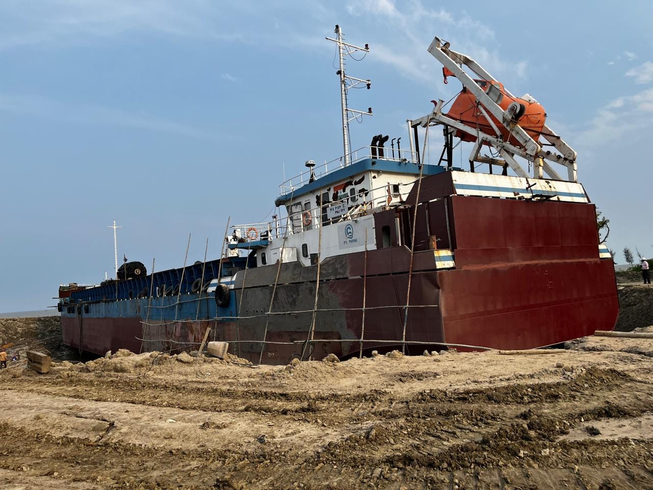 While the Jellingham Ship Building and Ship Repairing hub is being developed, another private company, Jellingham Engineering, has set up a small ship repairing unit next to it, which has been running since 2021  | Moushumi Das Gupta | ThePrint