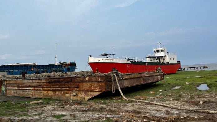 Small vessels have come for repair, docked at Jellingham | Moushumi Das Gupta | ThePrint