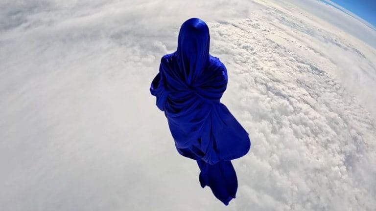 What happens to silk at the edge of space? Artists just found out