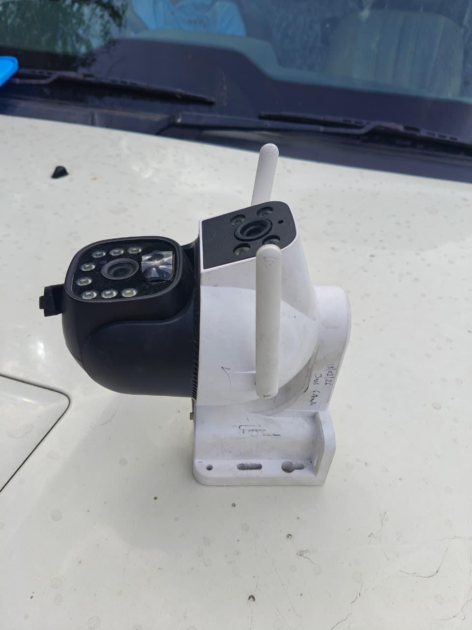 A solar-based China-made CCTV camera seized by Delhi Police after they busted a module | By special arrangement