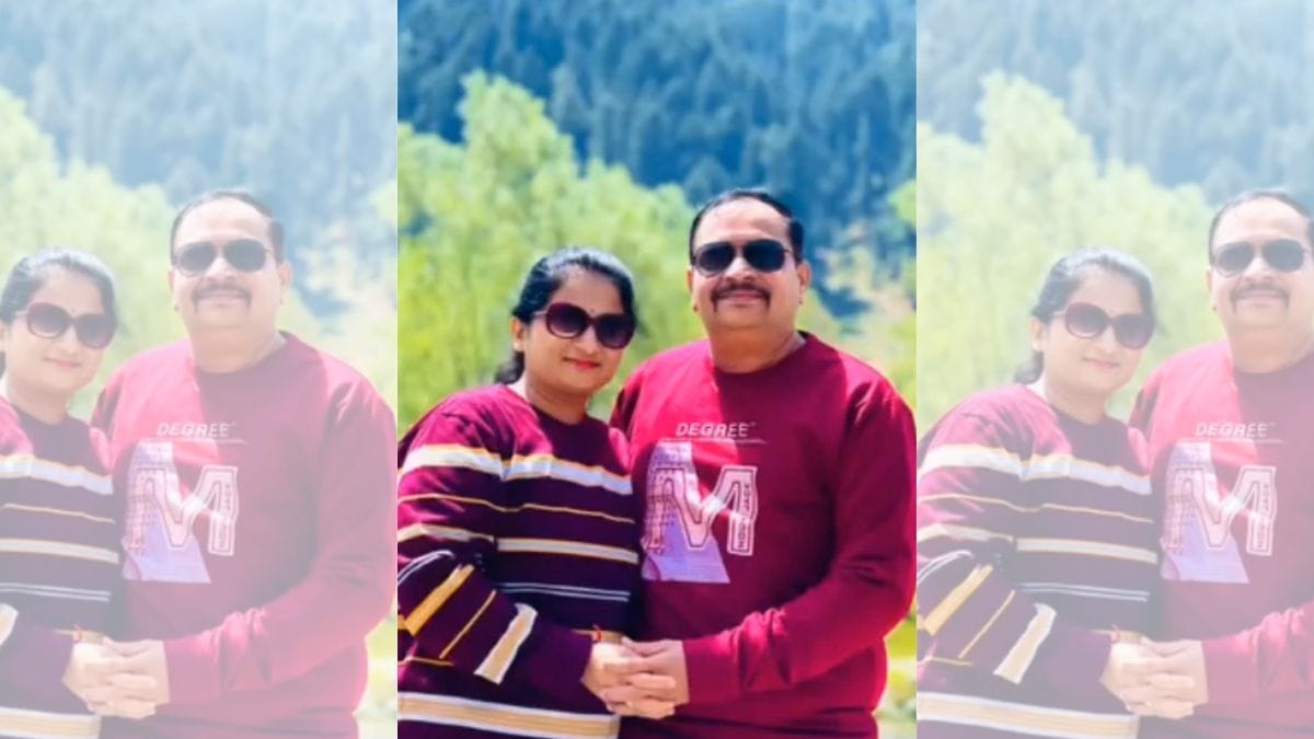 Pallavi and Manjunath in Kashmir last year | Special arrangement