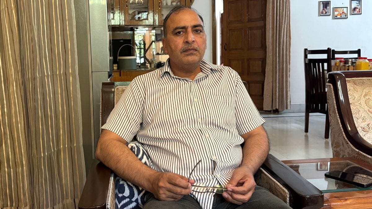 Rajesh Narwal at home. He keeps blaming himself for marrying off his son in a rush | Photo: Sakshi Mehra, ThePrint 