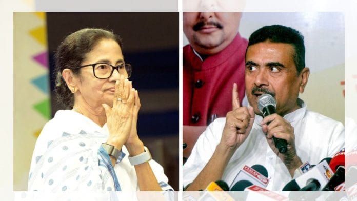 Mamata Banerjee and Suvendu Adhikari | Facebbok/ANI File Photos
