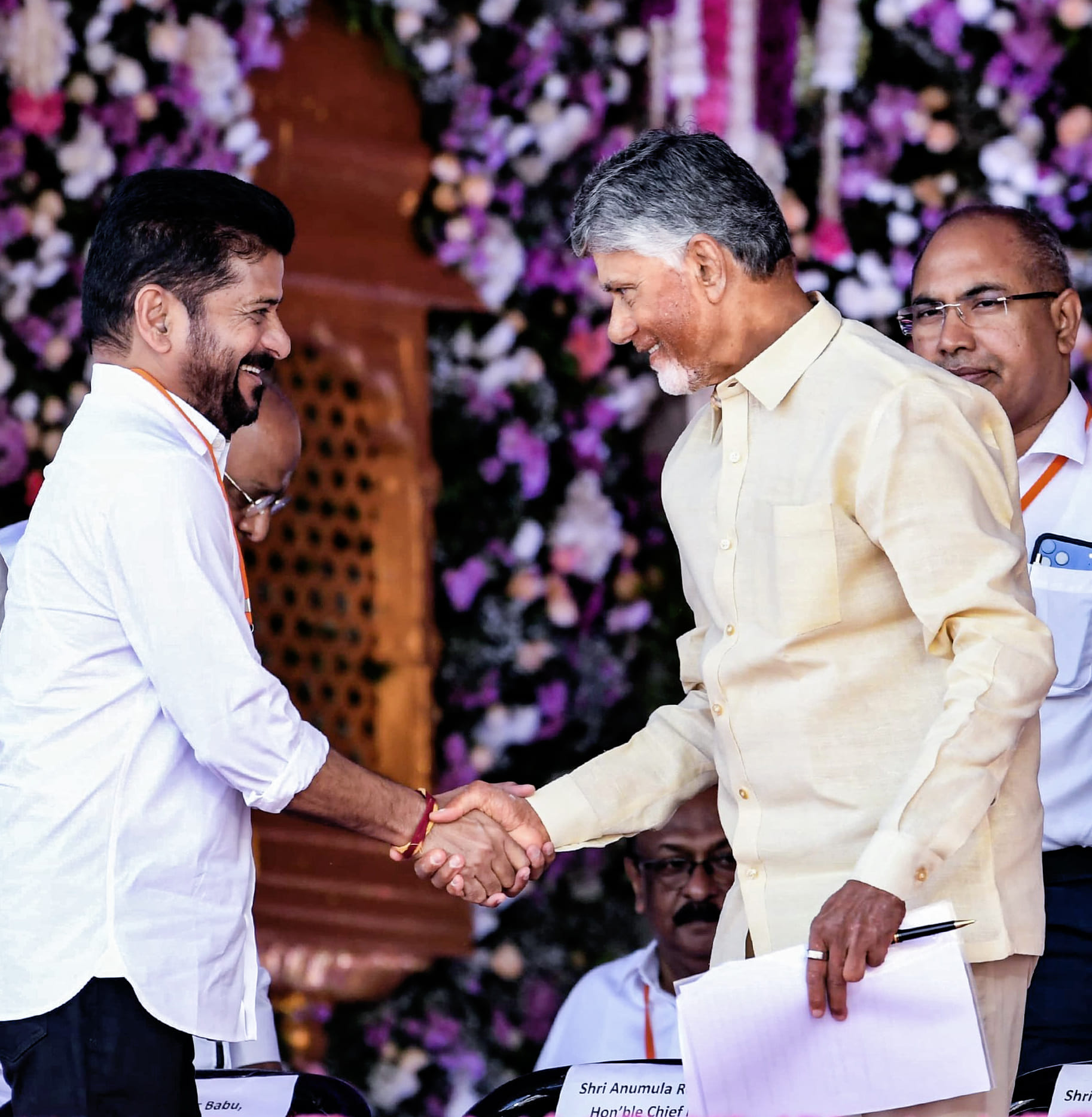 Revanth Reddy and Chandrababu Naidu | ANI