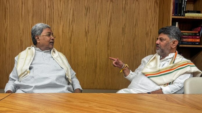 Karnataka Chief Minister Siddaramaiah met Deputy Chief Minister DK Shivkumar, in New Delhi on 26 May, 2026 | CMO Karnataka/ANI Photo