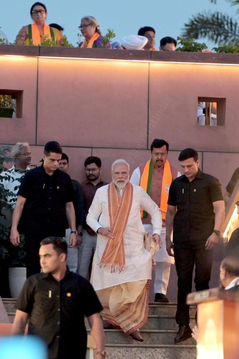 PM Modi arrives at BJP HQ | Suraj Singh Bisht | ThePrint