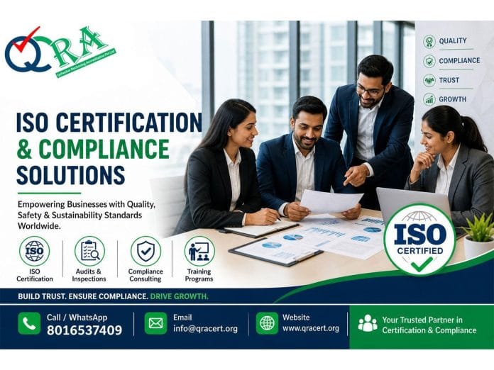 QRA Certification Strengthens Global Presence with Advanced Compliance & ISO Certification Solutions