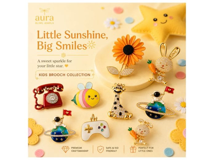 Kids Brooches Are the Next Big Trend in Children's Fashion: How Aura Bling Jewels Is Leading the Shift