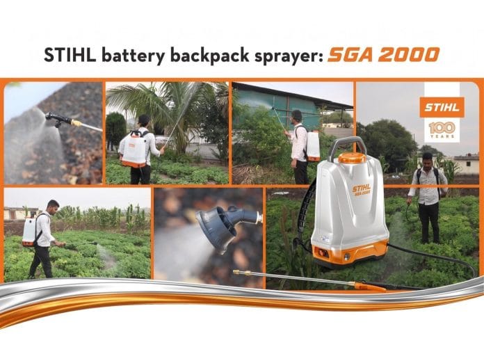 STIHL India Launches SGA 2000 Battery Backpack Sprayer: No More Manual Pumping