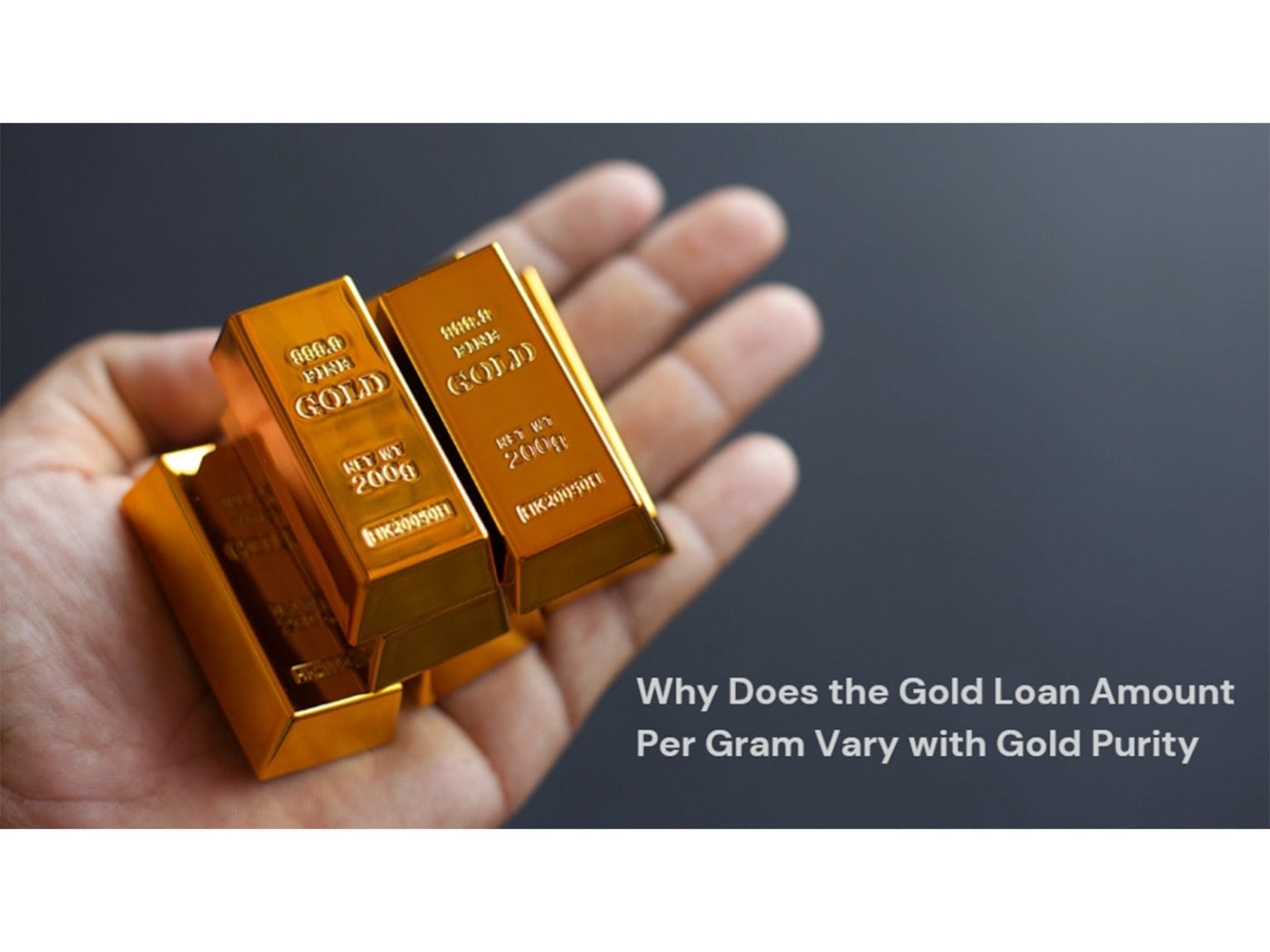 Why Does the Gold Loan Amount Per Gram Vary with Gold Purity – ThePrint ...