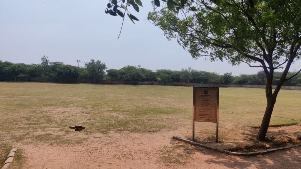 The Rugby ground was inaugurated in 2019 by Ramesh Bidhuri but six years later, there is no posts, no water and no washrooms. Vitasta Kaul | ThePrint