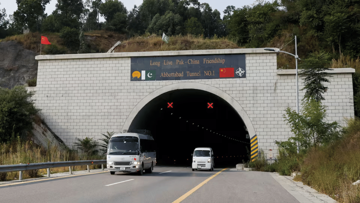 A section of Abbottabad Tunnel No 1, which is part of China Pakistan Economic Corridor (CPEC) along Hazara Motorway in Abbottabad, Khyber Pakhtunkhwa province, Pakistan | Reuters/Akhtar Soomro