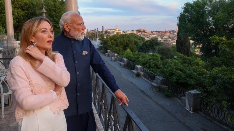 PM Modi reaches Rome for last leg of five-nation tour, meets Italian counterpart Meloni