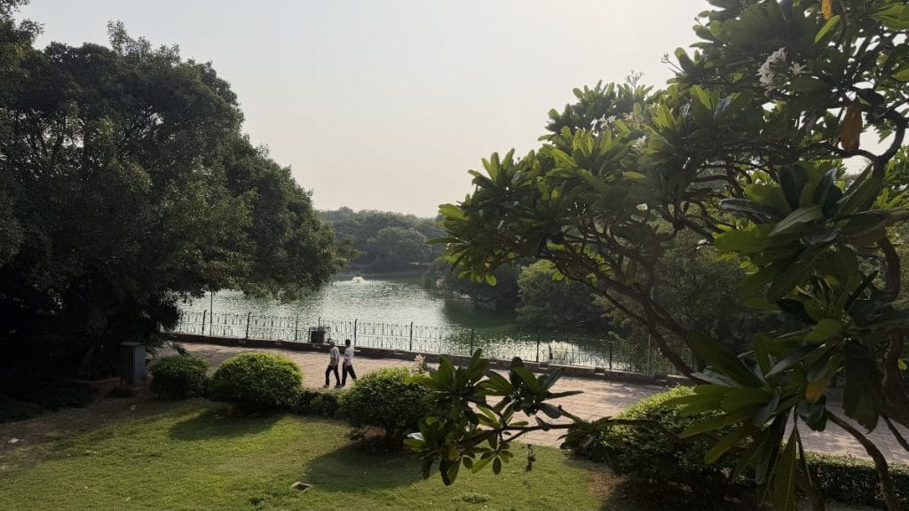 The Deer Park and lake in Hauz Khas Village. Triya Gulati | ThePrint