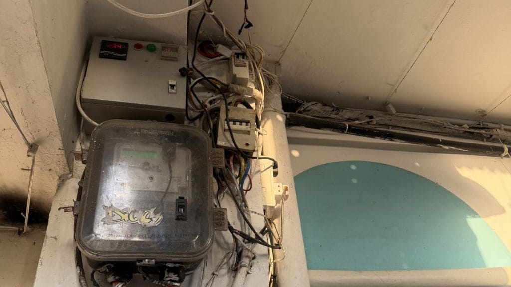 The situation of wires is more dire inside the narrow bylanes of HKV. Triya Gulati | ThePrint