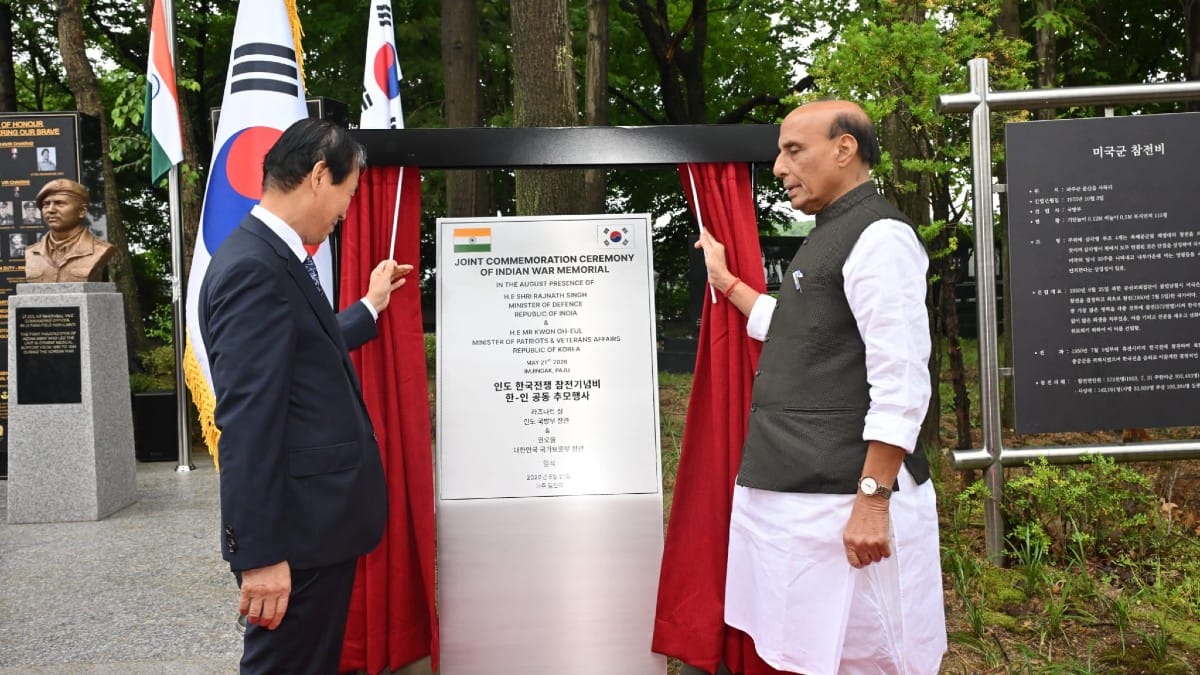What’s the story behind war memorial jointly inaugurated by India, South Korea during Rajnath visit