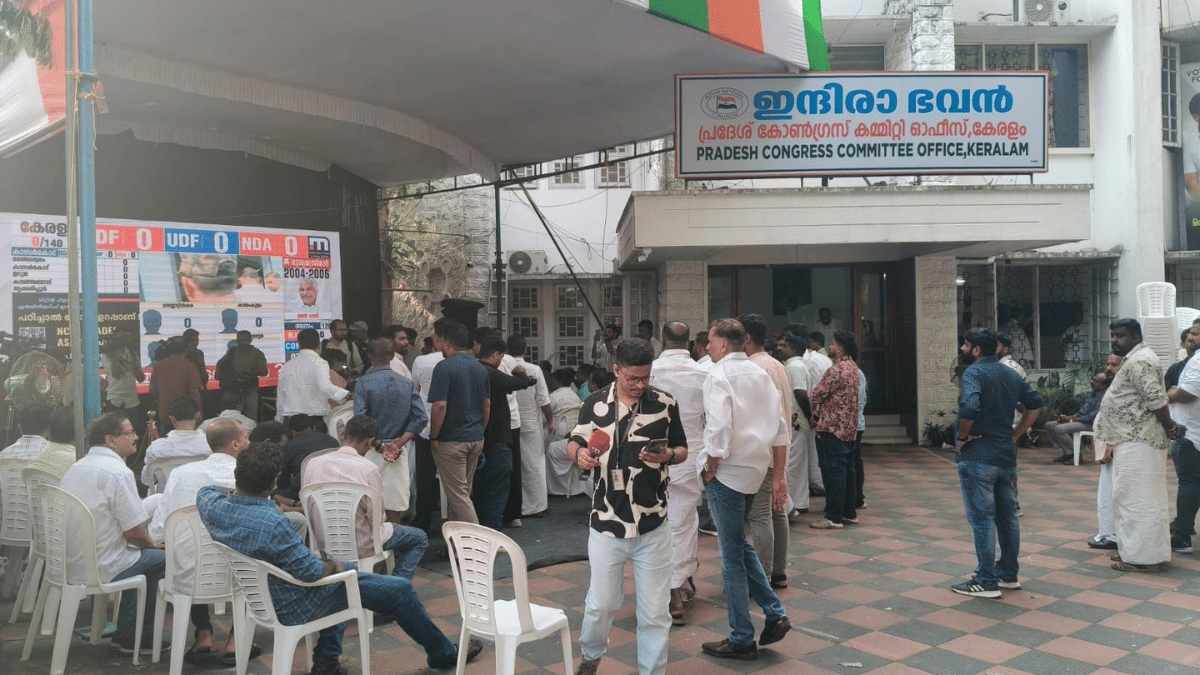 Results being live-streamed at Congress HQ in Kerala | Aneesa PA | ThePrint