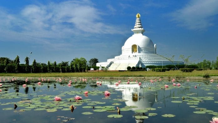 Representational | File photo of monastry signifying birthplace of Budhha in Lumbini, Nepal | Wikimedia Commons
