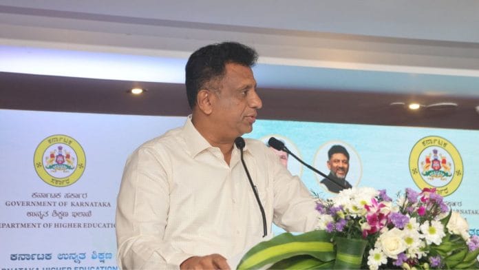 Karnataka Minister for Higher Education M.C. Sudhakar | X
