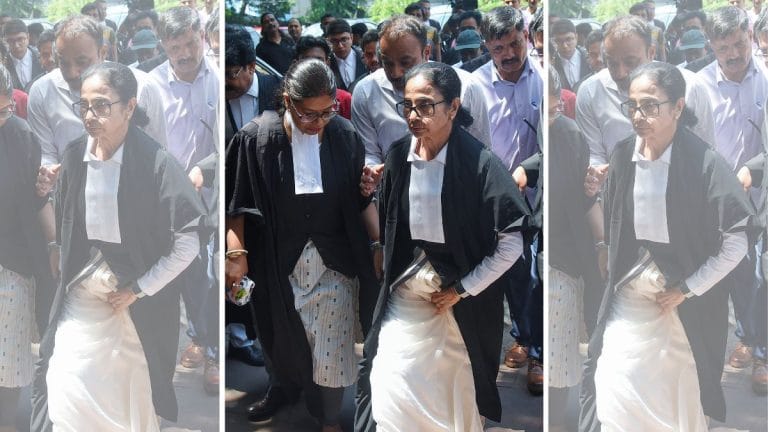 Mamata Banerjee treats visual politics like a contact sport. Her lawyer avatar is proof