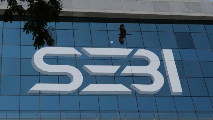 Representational | File photo of SEBI logo as seen on its HQ in Mumbai on 23 March 2025 | Hemanshi Kamani/Reuters