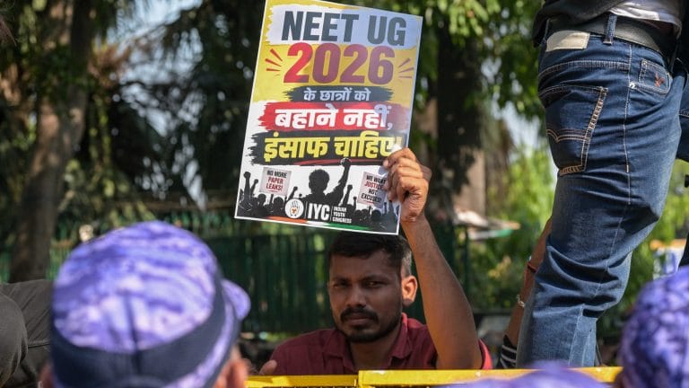 Photos of the week: NEET protests, Nalanda revival & BJP, Congress press conferences