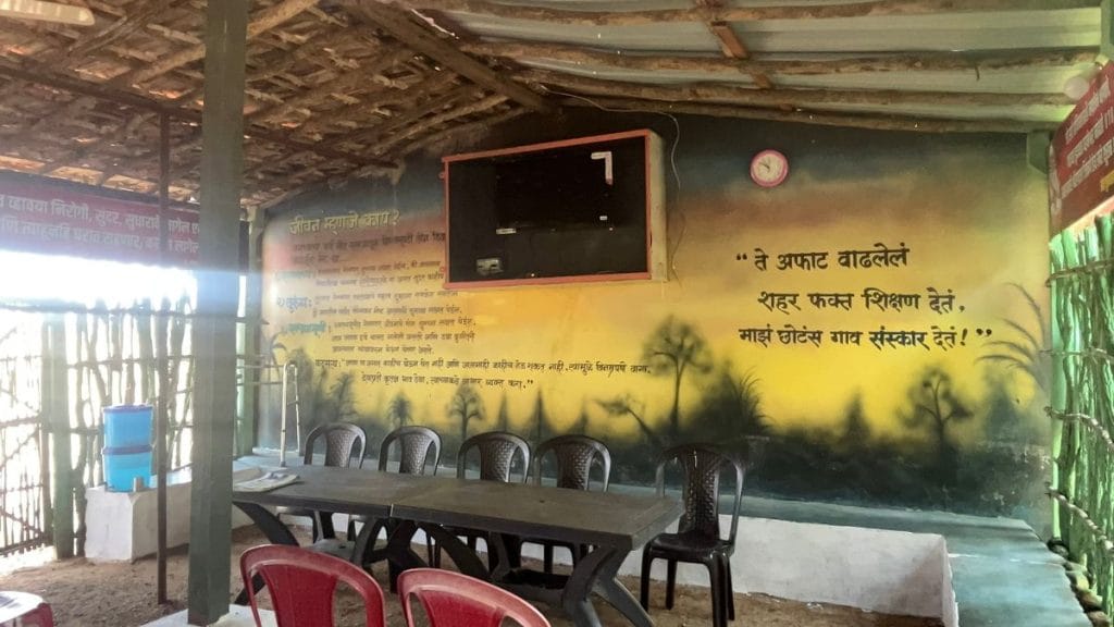 Rest house for the elders fitted with a television and two speakers and fresh drinking water cans for their leisure evenings | Kasturi Walimbe | ThePrint