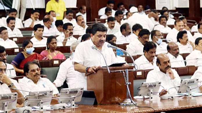 Palanivel Thiagarajan presents the state budget when he was Tamil Nadu finance minister | ANI file photo