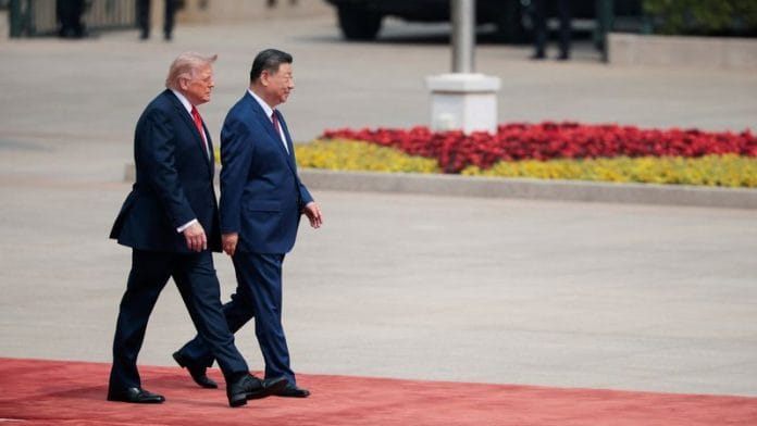 US President Donald Trump with Chinese President Xi Jinping | Reuters