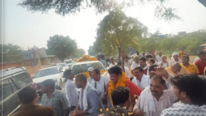 BJP leader Sajjan Singh Yadav’s rally in Madhya Pradesh Wednesday | Facebook/Sajjan Yadav