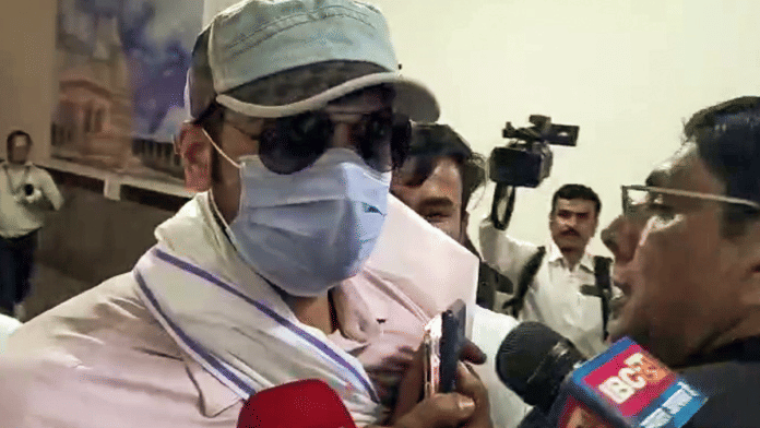 Twisha's husband and accused Samarth Singh arrives to surrender at Jabalpur court on Friday. | ANI