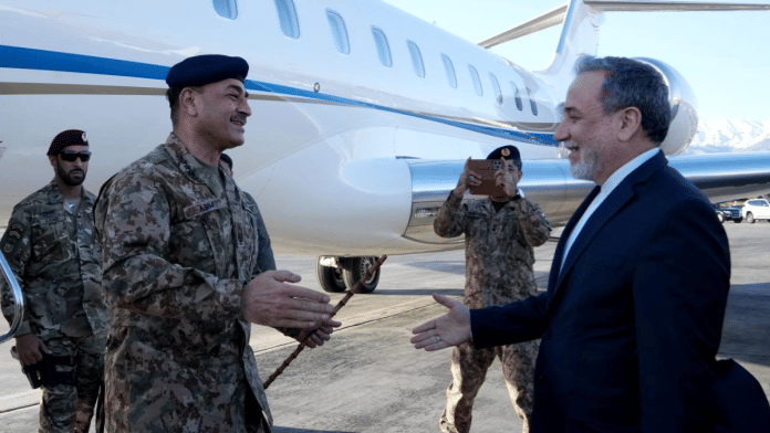 File photo of Pakistan’s army chief Asim Munir with Iranian Foreign Minister Abbas Araghchi | X/@clashreport