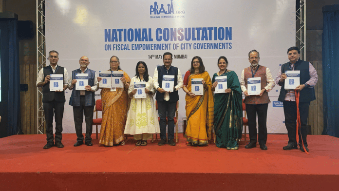 Delegates at the launch of the Praja Foundation report, 'National Consultation of Fiscal Empowerment of City Governments', in Mumbai | Kasturi Walimbe | ThePrint