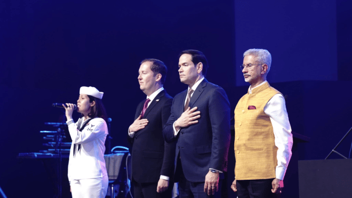US ambassador Sergio Gor, US Secretary of State Marco Rubio, and External Affairs Minister S. Jaishankar at the event celebrating 250 years of US Declaration of Independence | X/@DrSJaishankar