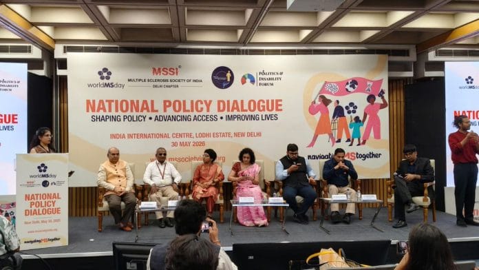 A session underway at National Policy Dialogue organised by the Multiple Sclerosis Society of India at India International Centre in New Delhi Saturday | Akshat Mohan | ThePrint