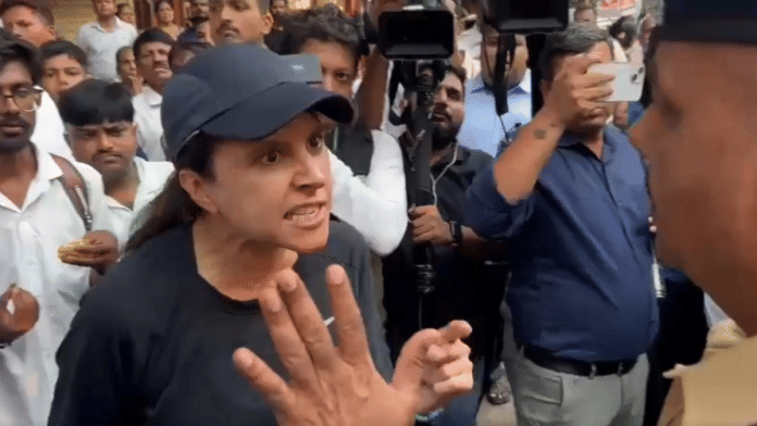 Teena Choudhry, the Mumbai woman, was seen confronting BJP Minister Girish Mahajan in a video | ANI