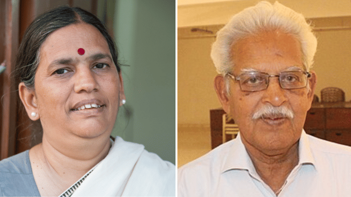 Lawyer-activist Sudha Bharadwaj and Telugu poet-activist Varavara Rao were granted bail by the Supreme Court in December 2021 and in August 2022 | Commons