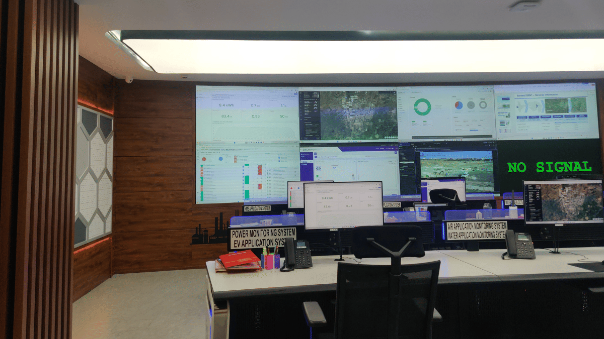 The Command and Control Centre in GIDC Sanand. | Vrinda Tulsian/ThePrint 