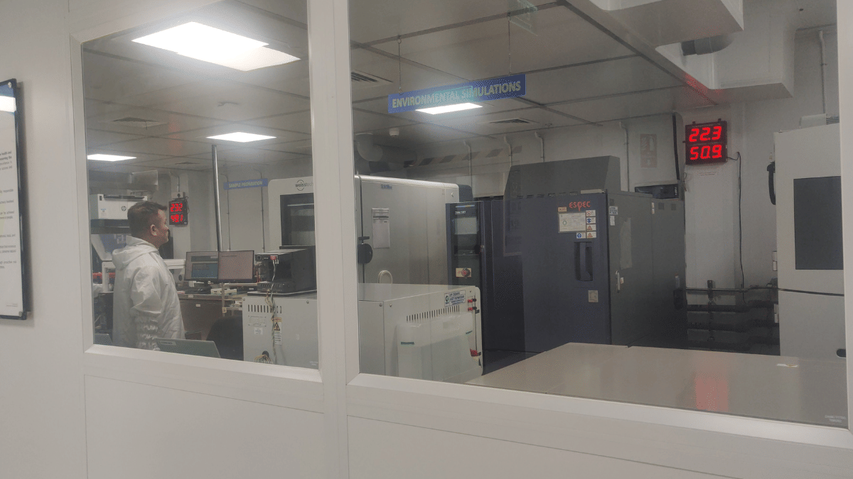 Environment simulation room at CG Semi facility where chips are tested under different temperature conditions. | Vrinda Tulsian/ThePrint