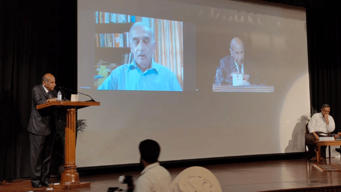 Ex-FS Shyam Saran, who chaired the session, said despite civil-military relations being subject of such national importance, thought-leaders are often reluctant to talk about it. | Akshat Mohan/ThePrint