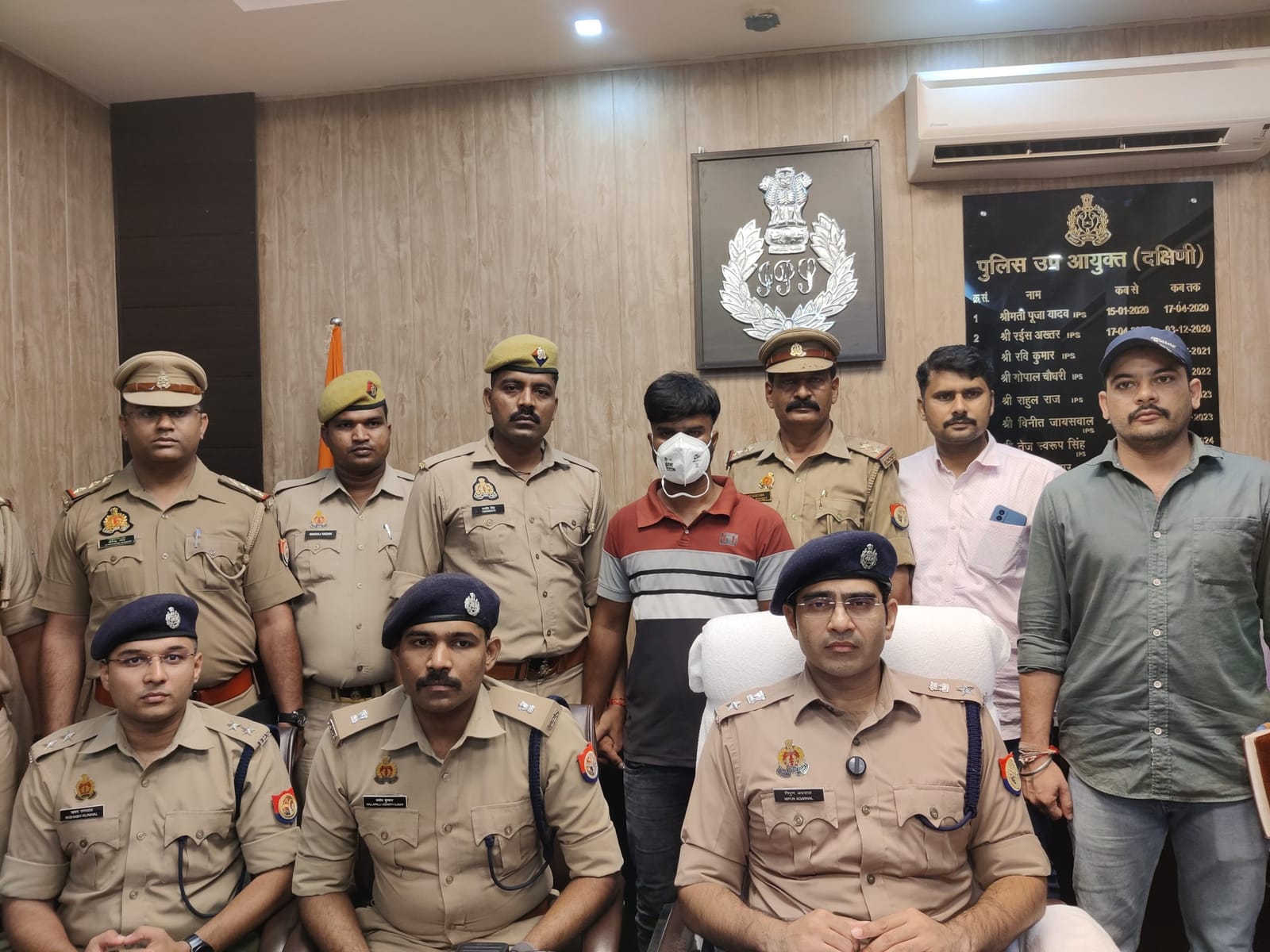 गिरफ्तारी के बाद लखनऊ हत्या मामले का आरोपी | फोटो: स्पेशल अरेंजमेंट/दिप्रिंट