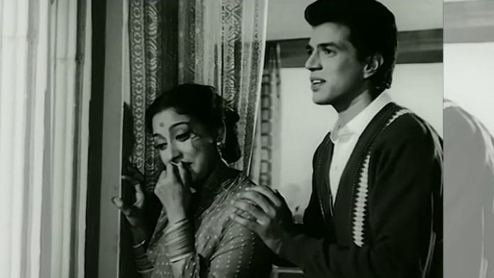 A still of Mala Sinha and Dharmendra from 'Anpadh' (1962) | YouTube