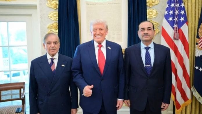File photos: (L-R) Pakistani Prime Minister Shehbaz Sharif, US President Donald Trump, Field Marshal Asim Munir | X/@PakPMO