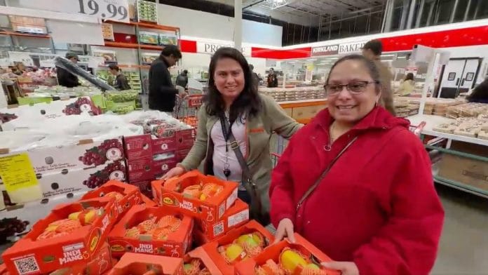 The Indian Consulate in Seattle shared a video of Costco customers enjoying their mango haul. | X