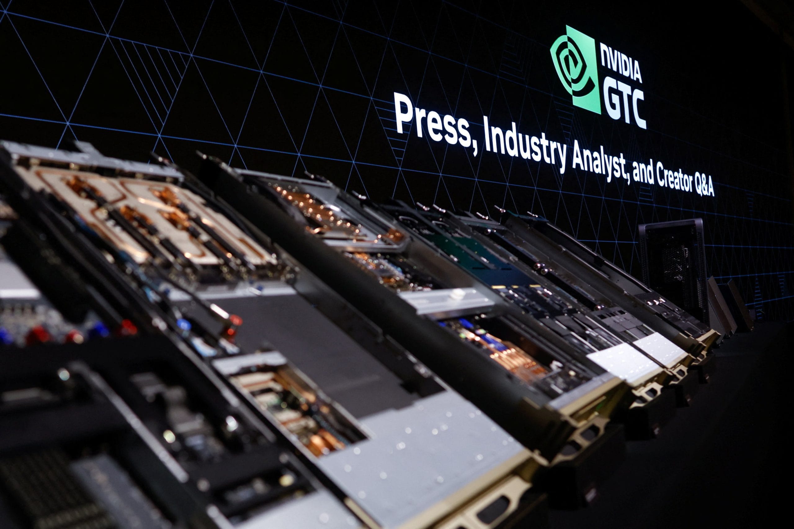 NVIDIA Vera Rubin tray on display at a "meet the press" event on the sideline of Taiwan's annual tech show Computex in Taipei, Taiwan | 2 June, 2026 | REUTERS/Ann Wang